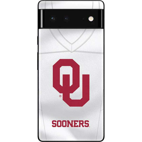 University of Oklahoma White Jersey Google Pixel 6 Skin